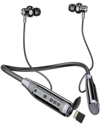 Bluetooth Kopfhörer in Ear Kabellos mit Nackenbügel Wasserdicht Sportkopfhörer mit Mikrofon Magnetisch Wireless Earbuds Headphones Headsets drahtlos Ohrhörer mit Kabel Neckband für Laufen Joggen Sport