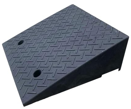 Türschwellenrampe Saugroboter Rollstuhlrampen Tragbare Robuste Schwellenrampen Gummi-Bordsteinrampe rutschfeste Rampen for Autos, Rollstühle, Fahrräder, Motorräder (Size : 15cm)