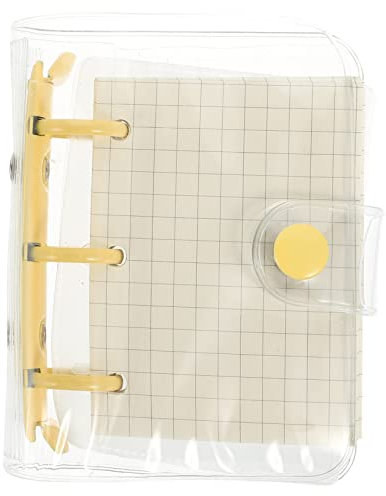 Gogogmee Loseblattbuch Notizblöcke write board büromaterial notizzettel klares PVC-Notizbuch Neuheit kleine Notizbücher Notizblock im 3-Ring-Design kleines Multifunktions-Notebook Papier