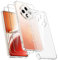 Ikziwreo - Cover per Oppo Reno 12 FS 5G / Oppo Reno 12 F con 2 pezzi in vetro temperato, custodia in silicone TPU trasparente morbido [paraurti con angoli rinforzati], protezione trasparente antiurto