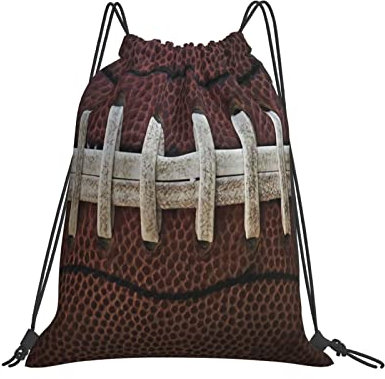 Reiserucksack Spaß Zum Thema American Football Beutel Personalisiert Rucksack Mit Kordelzug Waschmaschinenfest Sportbeutel Für Erwachsene, Yoga, Mädchen, 36X42Cm