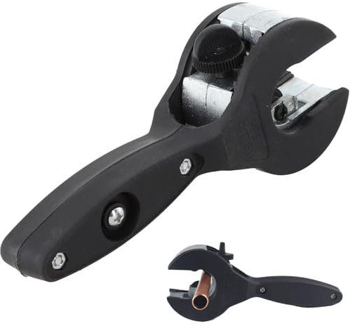 JTYEBY Ratschen-Rohrabschneider, Rohrschneider mit funktionellem Ratschen-Mechanismus, Schnelles Rohrschneidewerkzeug, zum Schneiden von 6-23 mm Edelstahl-, Kupfer- und Aluminiumrohren