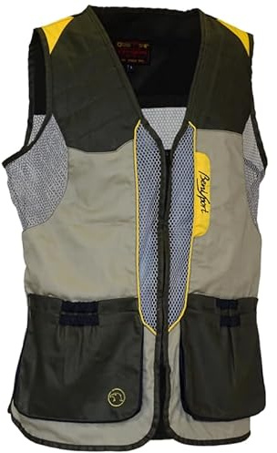 BENISPORT Chaleco de Tiro Nogal para Caza y Tiro Deportivo – Diseño Profesional con Bolsillos Amplios y Refuerzo Acolchado – Unisex (L)