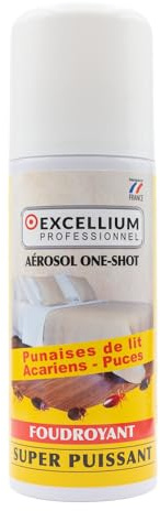 Fumigène Insecticide Anti-Punaises One Shot 150ml EXCELLIUM PROFESSIONNEL | Punaises de lit, puces et acariens · Diffuseur total automatique · Couvre 15 à 20 m² · Usage intérieur