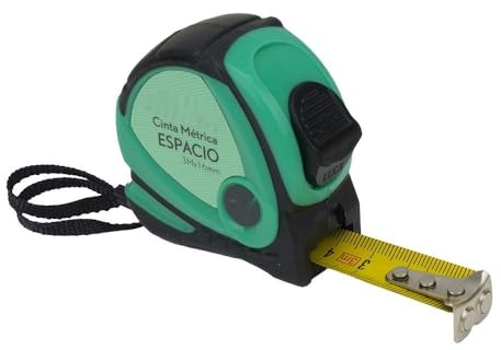 Cinta métrica - cinta de 3 m de longitud y 16 mm de ancho, con clip, asa, gancho magnético y sistema de bloqueo ergonómico.