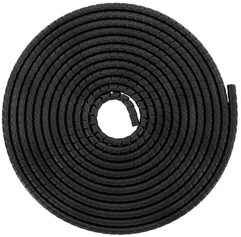 XIENLIU Spiral Wrap Hose Cable Protector - 0.5 OD x 25' Pre-Cut Lengths-Safe Hose Protector to Avoid Wear and Extend Life for Hydraulic Pneumatic Hoses