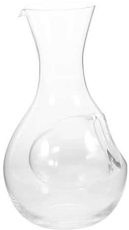 Alipis Carafe à Saké En Verre 400ml Poche De Glace Intégrée, Ergonomique Et Réfrigérante, Pour Service Précis, Pour Maison Et Restaurant, Carafe Individuelle à Vin Et Brandy