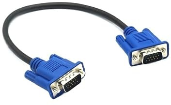 VCALDGFZ VGA-förlängningskabel HD 15-stifts hane till hane VGA-kablar sladd trådlinje kopparkärna (50 cm)