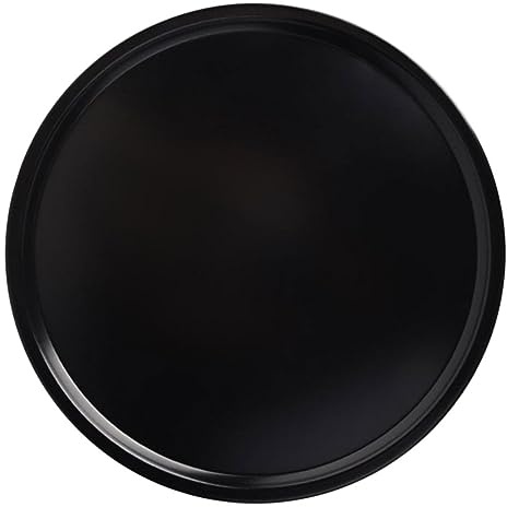 Toyvian Plat à Pizza Rond Acier Robuste Moule à Pâtisserie Antiadhésif Résistant Chaleur Plateau Cuisson pour Four et Restaurant Facile à Démouler et Nettoyer