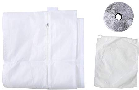 Mtlavishness Copertura Universale in Tessuto per Sigillatura Finestre Accessori per Tubo di Scarico per Condizionatore d'Aria 395 cm Poliestere Resistente 190 t con Rivestimento