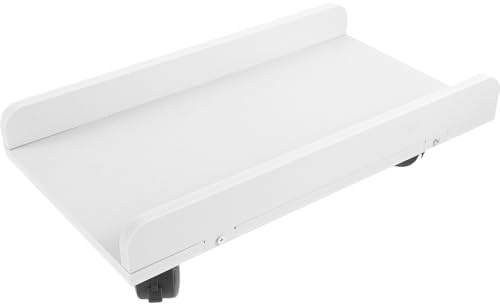 JECOMPRIS Soporte para Torre de Computadora Ruedas y Freno, Base Móvil para Pc, Carrito para Escritorio de Oficina, Soporte Compacto para Ordenador bajo Mesa, Accesorio Funcional
