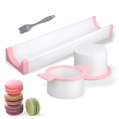 Cake Pop Maker, 3 Pcs Cake Pop Mold Set, 3 Size Cakes Pops Cutter Baking Tool Versatile with Pastry Brush for Home Baking Birthday Parties Wedding Desserts (Pink)