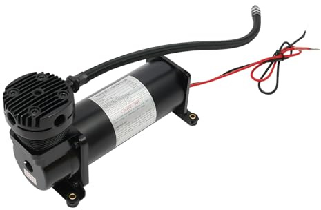 Kit compresseur d'air 12 V 200 PSI 100 % de temps de démarrage portable pour voiture en fer et cuivre, moteur en cuivre avec valve de filtre pour suspension Airride, klaxon de voiture, outils