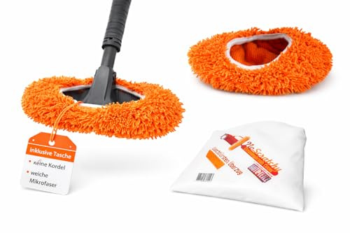 Waschbürstenüberzug Mikrofaser für SB Waschbox – Waschbürste Überzug Auto waschen ohne Kratzer – Bürstenüberzug lackschonend – Brush Cover für Waschbürsten bis 27 cm – inkl. Tasche