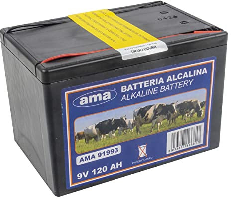 Batteria Alcalina Ama 9V 120Ah per Recinti Elettrificati