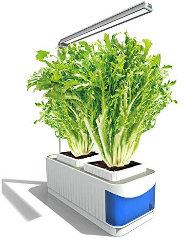 ZZX Giardinaggio Interni, Smart Hydroponics Coltivazione Indoor con Sistema Automatico di Illuminazione LED per piantare Fiore, Coltivare Erbe, Verdure,EU Plug