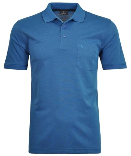 RAGMAN Herren Softknit-Polo Uni, mit Brusttasche