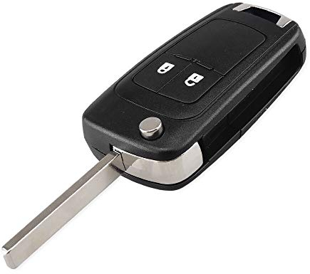PHONILLICO Schlüsselgehäuse für Opel Astra J Insignia A Meriva B Zafira C Mokka Chevrolet Orlando Aveo - Funkschlüssel mit 2 Tasten