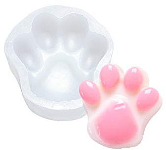 VOANZO 2PCS Silikon-Bonbon-Schokoladenformen, Hundepfoten-Silikonform zur Herstellung von Jelly Pudding-Kuchenform