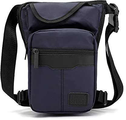 LIANYG Beintasche Motorrad,Oberschenkeltasche Nylon Männer Drop Beinbeutel Fanny Pack Motorrad Reiten Freizeit Schulter Kreuz Körper Oberschenkel Männliche Hüftgürtel Taille Taschen (Color : 2)