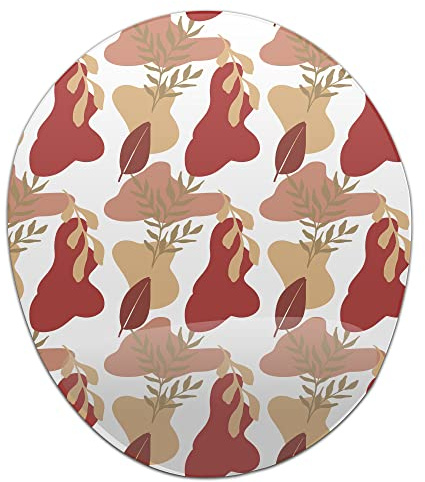 Bonamaison, Tappetino per mouse ergonomico con poggiapolsi, con stampa digitale, antiscivolo, per ufficio e casa, dimensioni: 20 x 23 cm