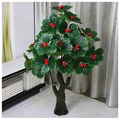 Bonsai-Baum, künstlicher Kirschbaum, 35 Zoll, künstliche Kirschzweigblätter, Topiary, künstliche Pflanzendekoration, Keine Beckendekoration