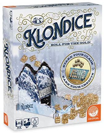 Mindware, Klondice Würfelbrettspiel, ab 8 Jahren, 2-6 Spieler, 20 Minuten Spieldauer