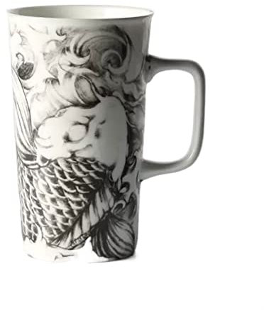 Tazze per tazze Tazza da 500 ml di grande capacità Modello di personalità Tazza da bere in ceramica Tazza da latte for la colazione in famiglia Tazza di caffè (Color : D)