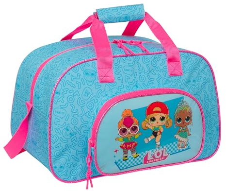 LOL SURPRISE! DIVAS - Bolsa de Deporte, Mochila, Ideal para Niños de Diferentes Edades, Cómoda y Versátil, Calidad y Resistencia, 40x23x24 cm, Color Azul