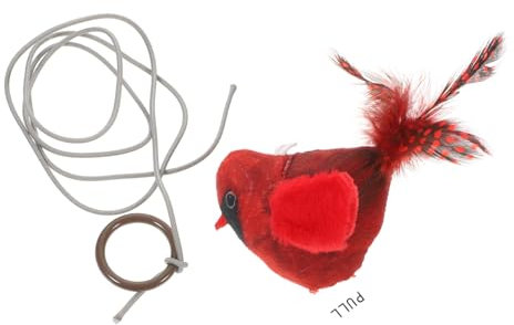 Milisten Hängendes Interaktives Katzenspielzeug Mit Vogel-Design Fördert Die Selbstbeschäftigung Und Interaktion Katzen Und Besitzern Installieren Geeignet Für Tür Oder