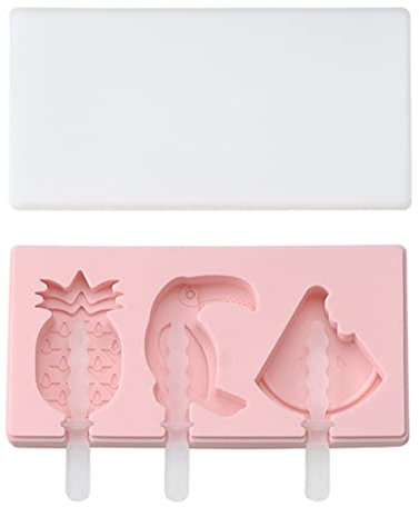 OFFSCH 2juego Máquina Para Hacer Helados Moldes Con Forma De Pájaro De Fruta De Silicona Práctico y Duradero