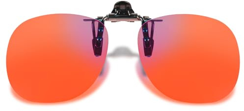 YYTECH Lunettes de jeu clipsables avec filtre anti-lumière bleue - Protection UV400, rabattables pour gamers et e-sports, contre la fatigue oculaire (compatibles PC, téléphones portables, téléviseurs)
