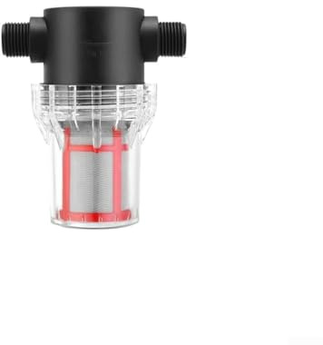 Niceminiwall Vorfilter Wasserreiniger Enhanced Pipeline Filter Mesh Garten Bewässerungspumpe Sieb Transparent ABS Anschluss (1/2 Zoll - 200 Mesh)