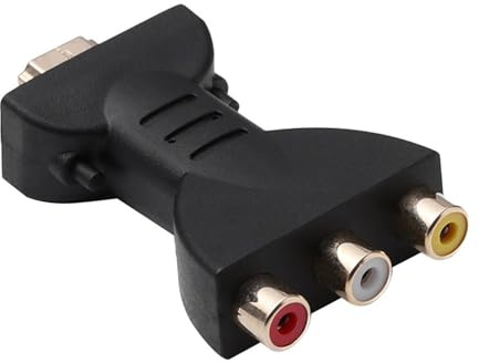 JINKUNYQH HDMI to Av Converter,HDMI to 3rca Converter,1080p HD Av Video Adapter,Plug & Play, 1080p Audio Video Sync Adapter for Old Tvs, Dvd Players Etc