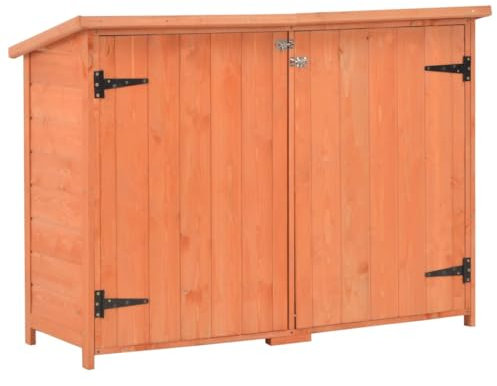 Cobertizo de jardín de madera de 128 x 42 x 91 cm