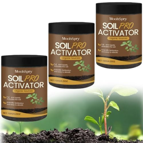Soil Activated, Organic Soil Activator & Plant Fertilizer for Raised Garden Beds, 2025 Multifunctional Soil Revitalizer,House Plant Fertilizer for Healthy Flowers and Soil Plants (3pcs)