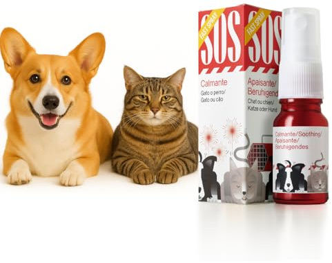 SOS Spray 10ml VOTUM - Tranquilizante para Perros y Gatos, Uso Diario Calmante Perros Vegano Antiestrés Tranquilizante para Gatos Natural Anti Estrés Perro y Calmante Gatos
