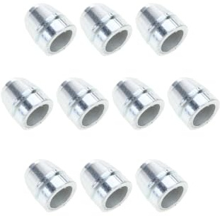 Set di 10 cunei di sicurezza con manico rotondo e manico in acciaio