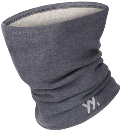 YANIKY Winter Warm Schlauchschal Damen Herren Fleece, Modal-Wolle Mix Schal Thermo Loop Schal Halswärmer, Winddicht Halstuch für Skifahren Fahrrad