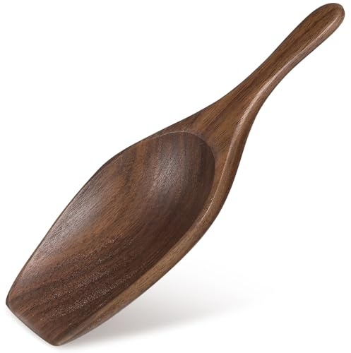 Hemobllo Cuchara de Madera Clásica para Café y Té Pala Práctica de Natural Cuchara Pequeña Ecológica para Infusiones y Arroz Utensilio Ligero y Duradero de Madera