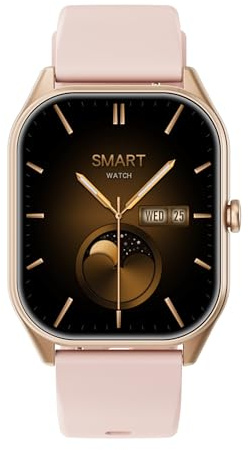 OUKITEL Montre Connectée Femme Rose, 2.0HD Smartwatch Women avec Appel Bluetooth, Etanche IP68, Montre Connecté Sport avec 140+Modes Sportifs, Podometre/Sommeil/Cardiofrequencemetre pour Android/iOS