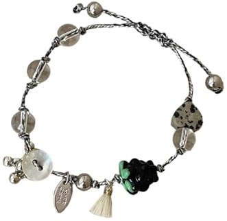Générique Styles réglable Perles de verre complexes et glands de raisin pendants Conception de grappe de raisin en