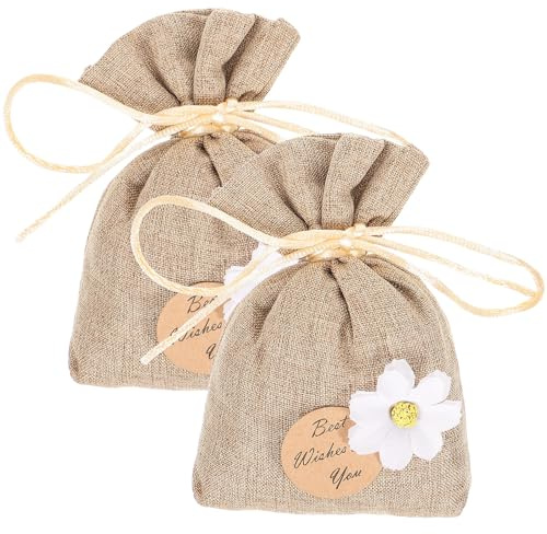 LIFKICH 2piezas Aromaterapia Sachet Fragancia Natural para Armario Closet o Bolso Fragancia de Gardenia Bolsitas de Algodón para Eliminar Olores y Ambientar el Hogar