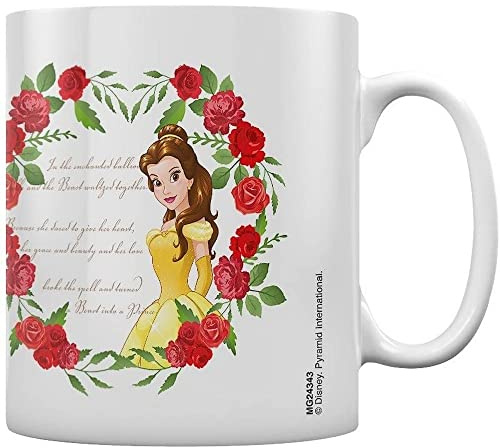 Disney - Mug - 300 ML - Beauty and The Beast - Roses