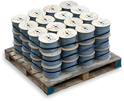 F&G Supplies 200m roll of 2mm diameter galvanised mild steel line or straining wire in a handy spool