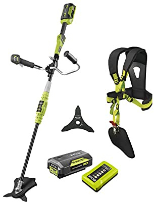 Pack RYOBI débrousailleuse 36V Lithium-ION RBC36X26B - Lame 3 Dents tri-Arc diamètre 26cm RAC117