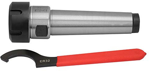 Agatige MT4 ER32 Collet Chuck Carbon Steel Tooling Holder, Tool with Wrench for Milling Machine CNC Lathe