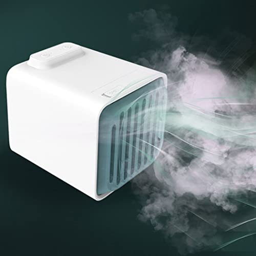0℃ Outdoor Portable Air Conditioner Fan, 500ML Personal Air Conditioner with Ice Tray, Personal Air Conditioner Small Air Cooler Quiet Desk Fan Misting Fan for Small Room Bedroom Home Office