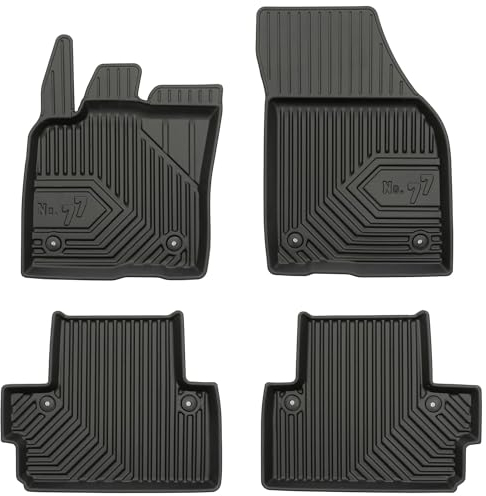 MOTOS Gummimatten Auto Fussmatte passend für Volvo C30 2006-2012 Hatchback Verbessern Sie Ihren Reisekomfort mit Antirutschmatte Auto No.77- Allwetter fußmatten Auto, Schutz vor Verschmutzung