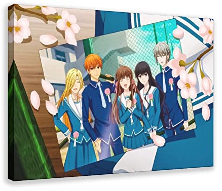 Anime Fruit Basket Poster 4 Canvas Poster Bedroom Decor Sports Landscape Office Room Decor Gift Frame-style 12x18inch(30x45cm)
